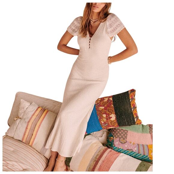 Sezane Dresses & Skirts - Sezane 'Jennah' White Viscose Dress Size XS